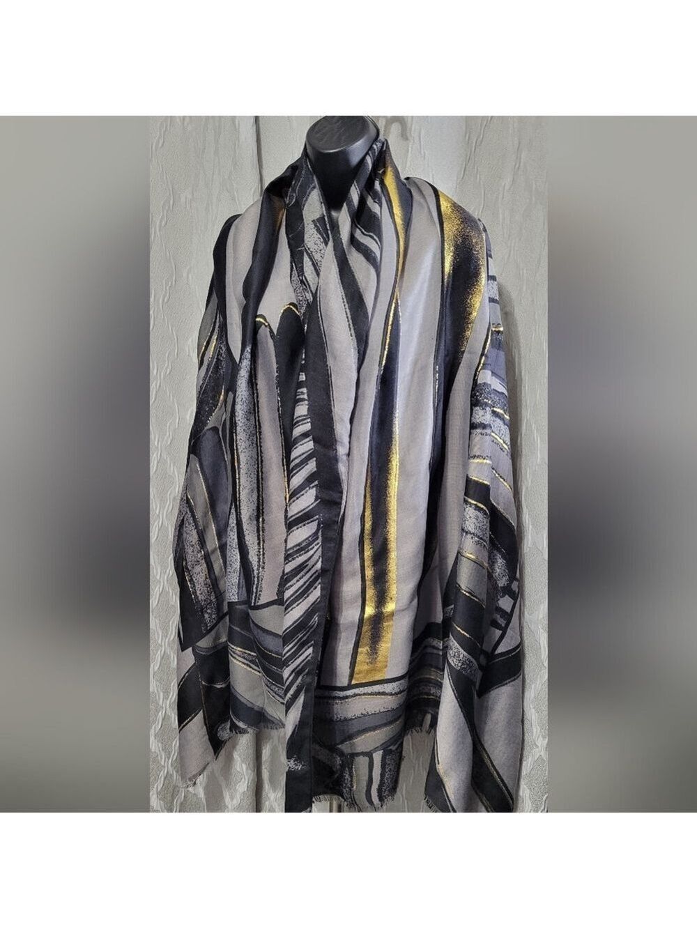Kollie More | 100% Viscose Scarf | Lightweight & Stylish Scarf | Abstract
